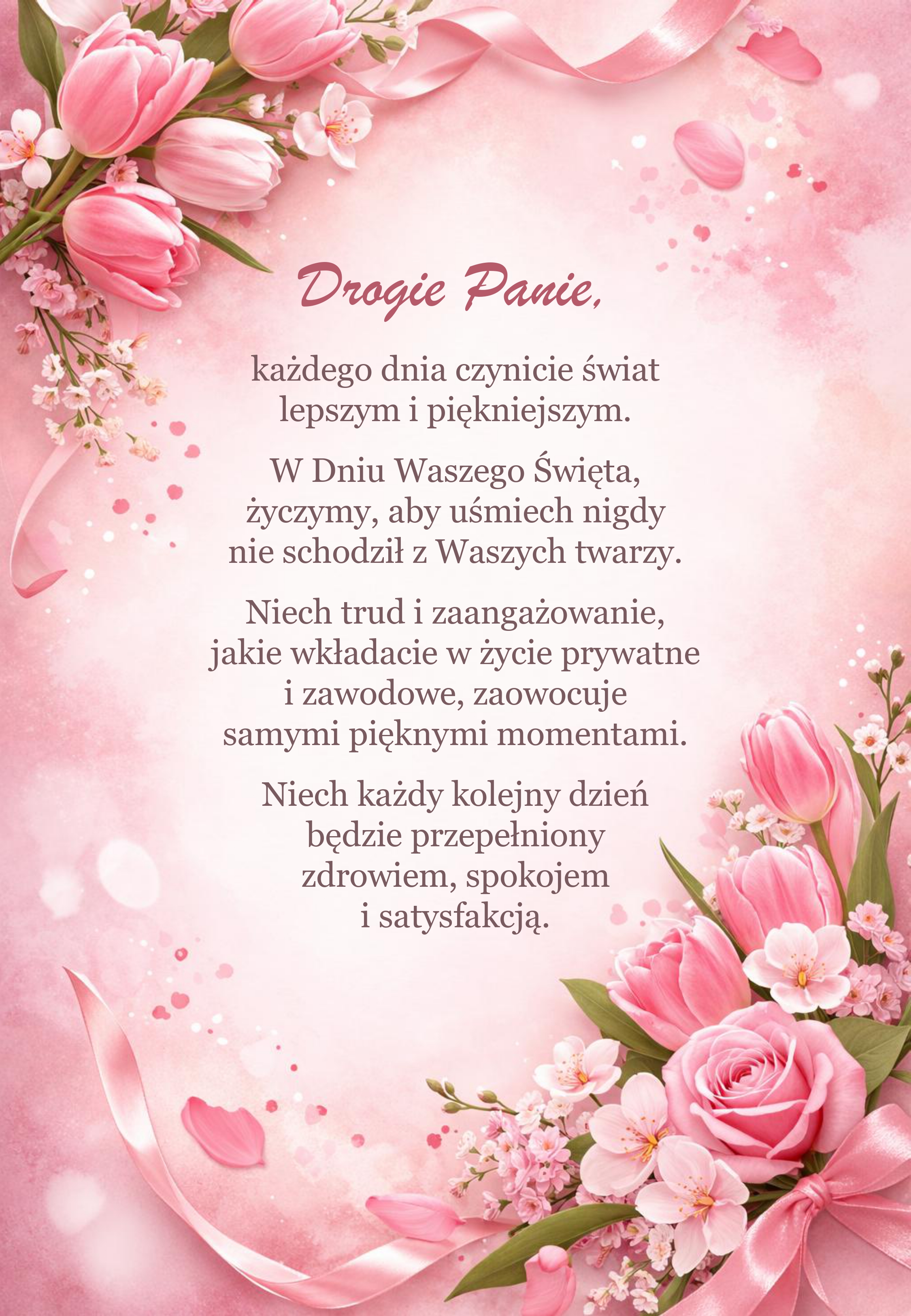 Dzień kobiet - życzenia