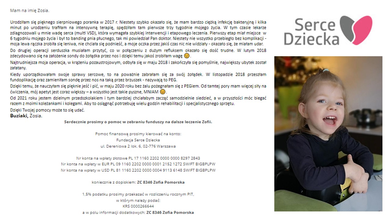 Pomoc dla Zosi